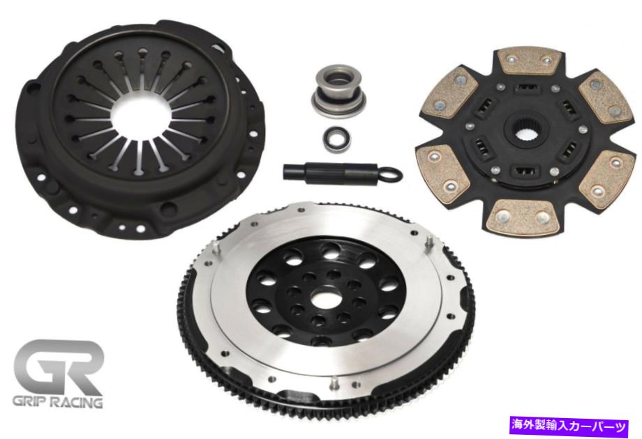 clutch kit グリップレーシングフィットホンダS2000 2.2Lステージ3クラッチキット＆ライトレーシングフライホイールキット GRIP RACING Fits HONDA S2000 2.2L STAGE 3 CLUTCH KIT & LITE-RACING FLYWHEEL KIT【並行輸入品】