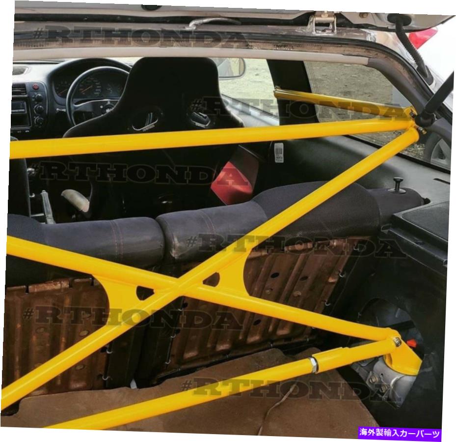 Cピラーバー X-BAR +ピラー+下+サイドバーリアクロスバー96-00ホンダシビック3DR EK9 TYPE-R X-Bar + Pillar + Lower + Side Bar Rear Crossbar 96-00 Honda Civic 3dr EK9 Type-R【並行輸入品】