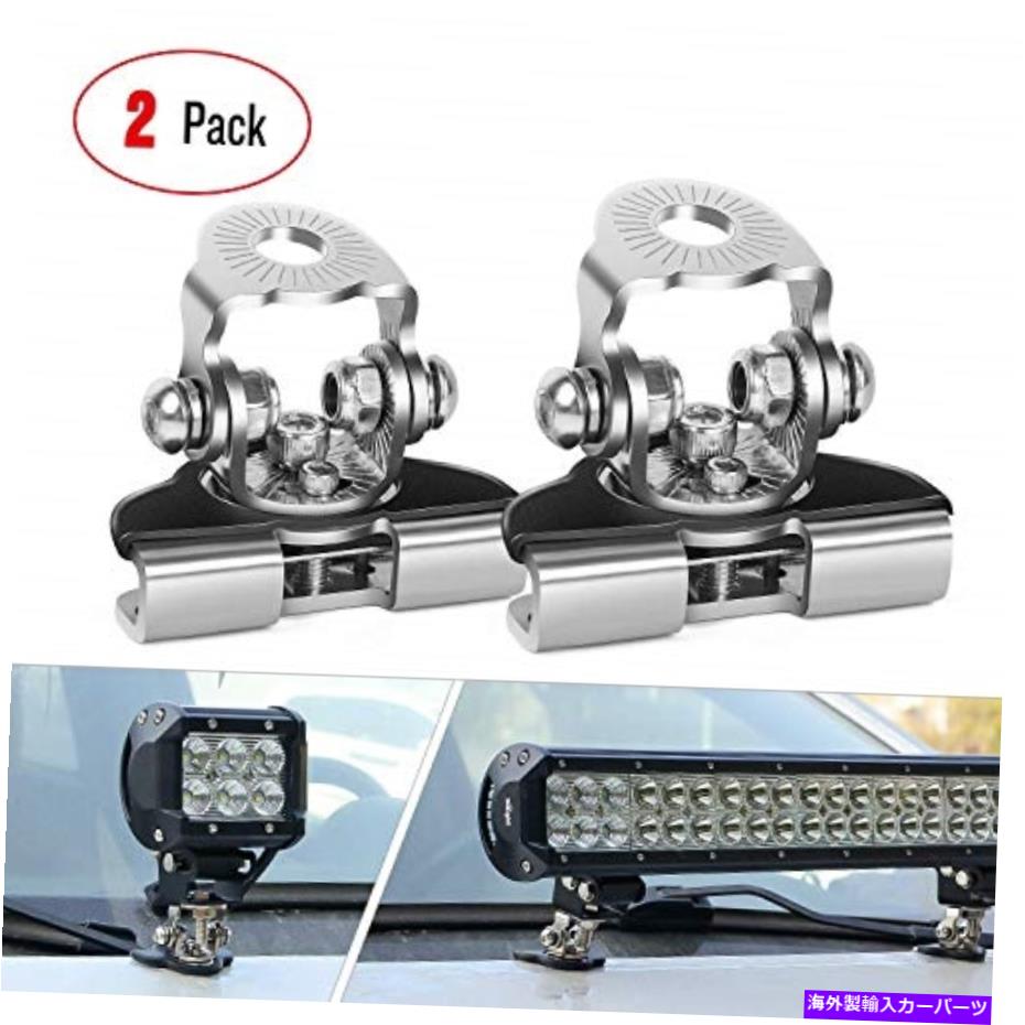 Cピラーバー LEDライトバー取り付けブラケット、ニッライト2ピース普遍的な調節可能なピラーフード2 LED Light Bar Mounting Bracket, Nilight 2PCS Universal Adjustable Pillar Hood 2【並行輸入品】