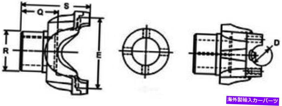 ドライブシャフト ドライブシャフトエンドヨークDana Spicer 6.5-4-3561-1X Drive Shaft End Yoke DANA Spicer 6.5-4-3561-1X【並行輸入品】
