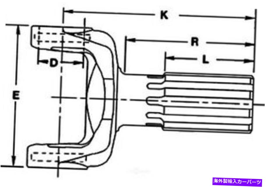 ドライブシャフト ドライブシャフトヨークシャフトDANA SPICER 10-82-21 Drive Shaft Yoke Shaft DANA Spicer 10-82-21【並行輸入品】