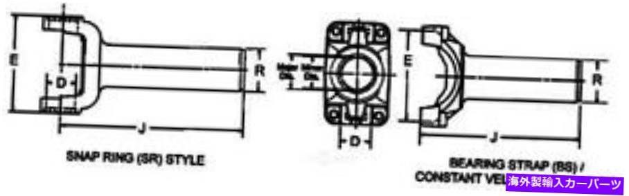 ドライブシャフト ドライブシャフトトランスミッションスリップヨークFSGR DANA SPICER 2-3-10831X Drive Shaft Transmission Slip Yoke-FSGR DANA Spicer 2-3-10831X【並行輸入品】