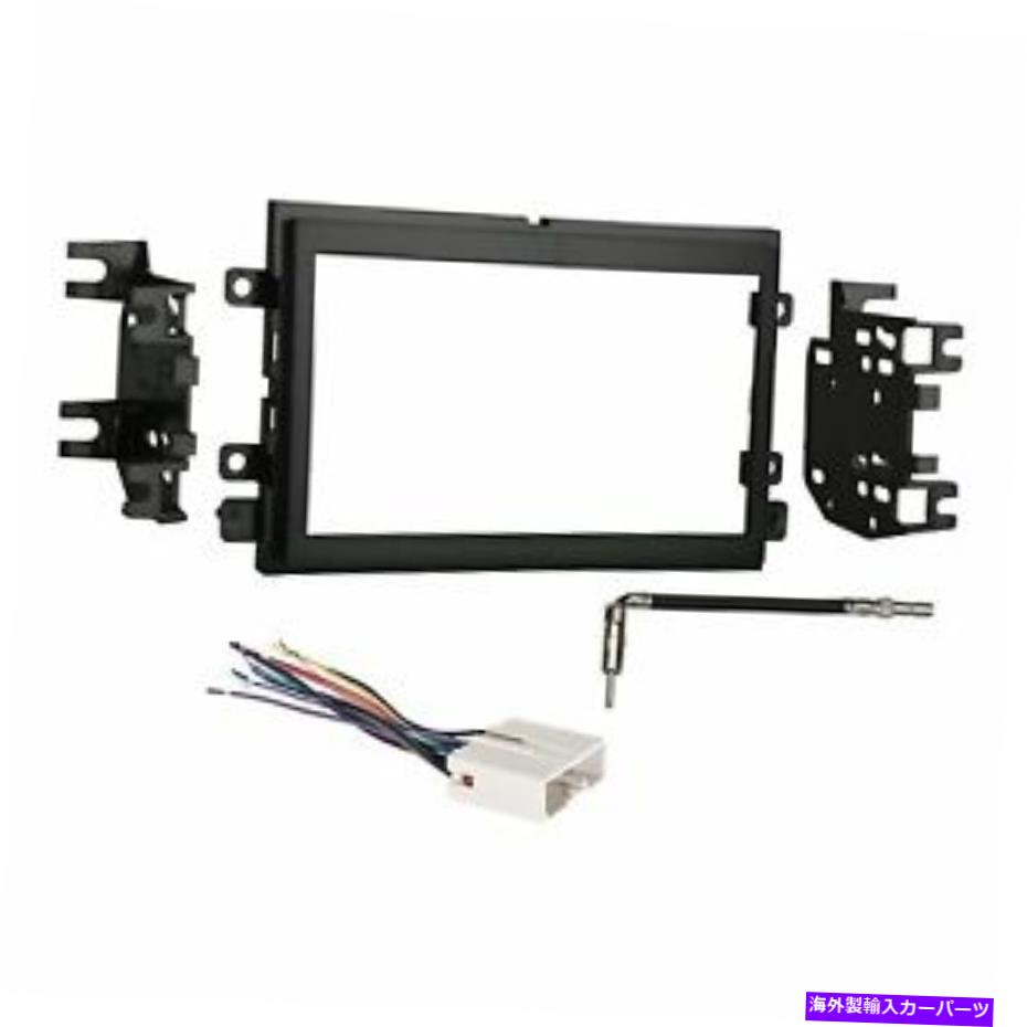 内装パーツ ダブル2 DINカーステレオラジオダッシュキットマウントトリムベゼルW /ワイヤーハーネス DOUBLE 2 DIN CAR STEREO RADIO DASH KIT MOUNTING TRIM BEZEL W/ WIRING HARNESS【並行輸入品】