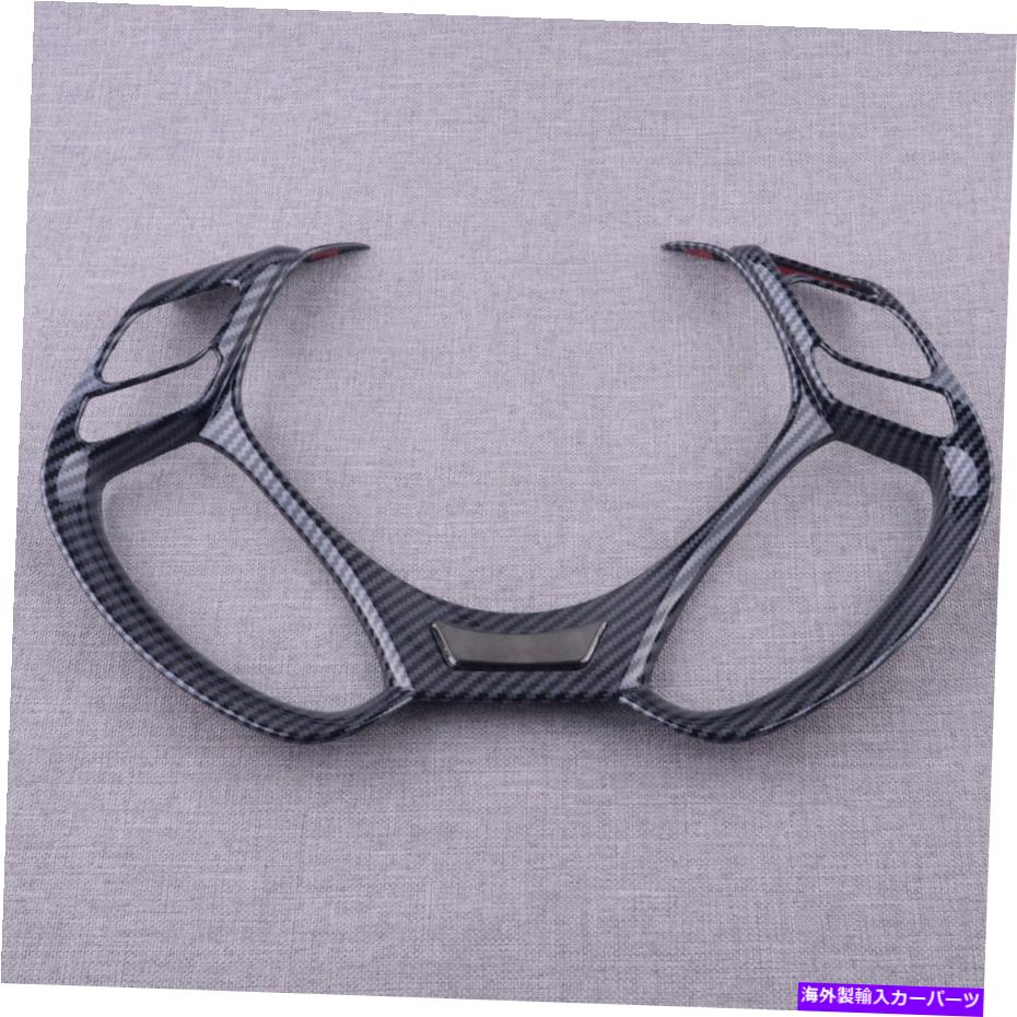 内装パーツ トヨタC-HR 2016 2017-2020カーステアリングホイールカバートリムフレームの装飾 Fit For Toyota C-HR CHR 2016 2017-2020 Car Steering Wheel Cover Trim Frame Decor【並行輸入品】