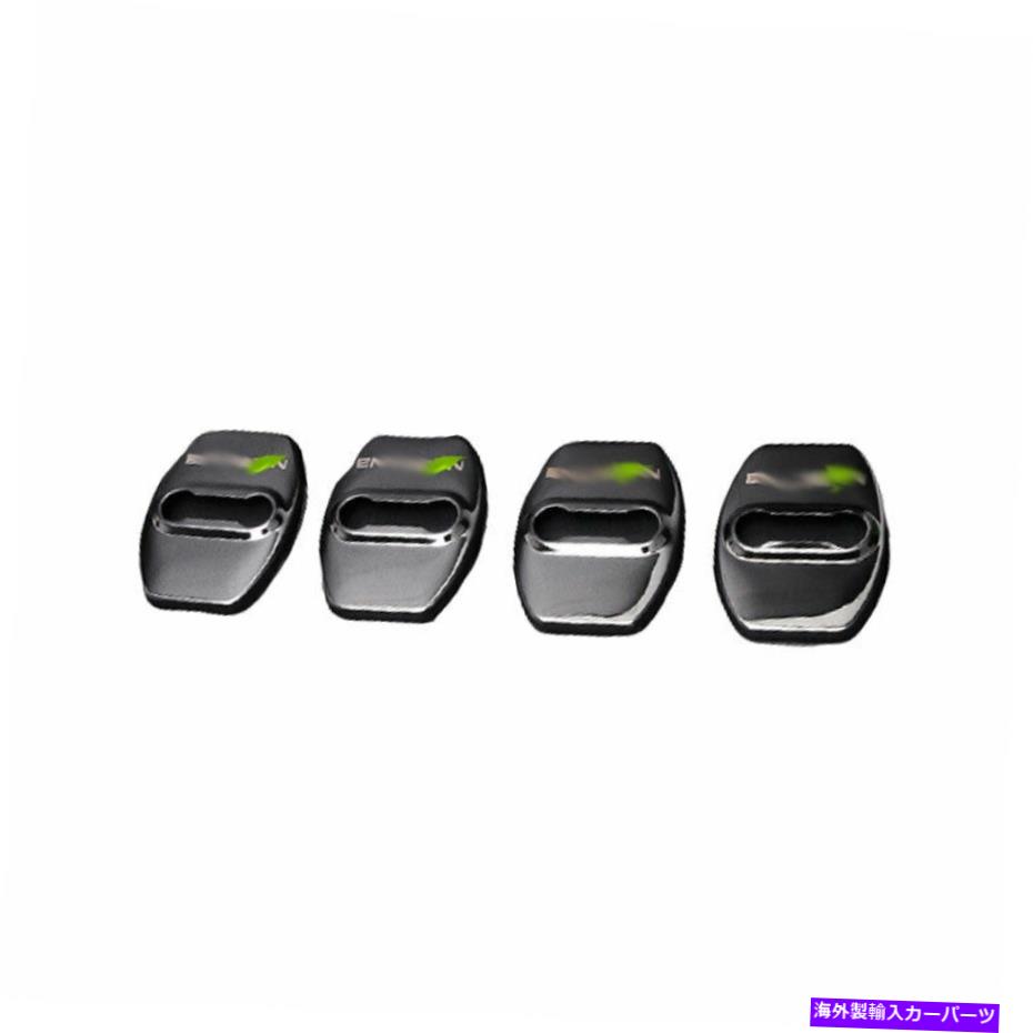 内装パーツ BUICK ENVISION 2016-2020用プラックスメルズアークトリーリー4PC-オリジナルタイトルを表示 Buick Envision 2016-2020 用ブラックスチールドアロック保護カバートリム 4PC- show original title【並行輸入品】