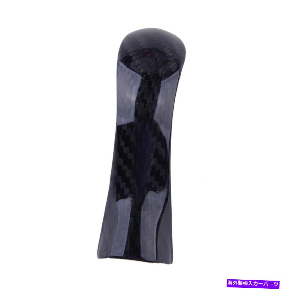 内装パーツ FIT INFINITI Q50 Q60ギアシフトノブカバートリム装飾実質カーボンファイバー Fit for Infiniti Q50 Q60 Gear Shift Knob Cover Trim Decor Real Carbon Fiber【並行輸入品】