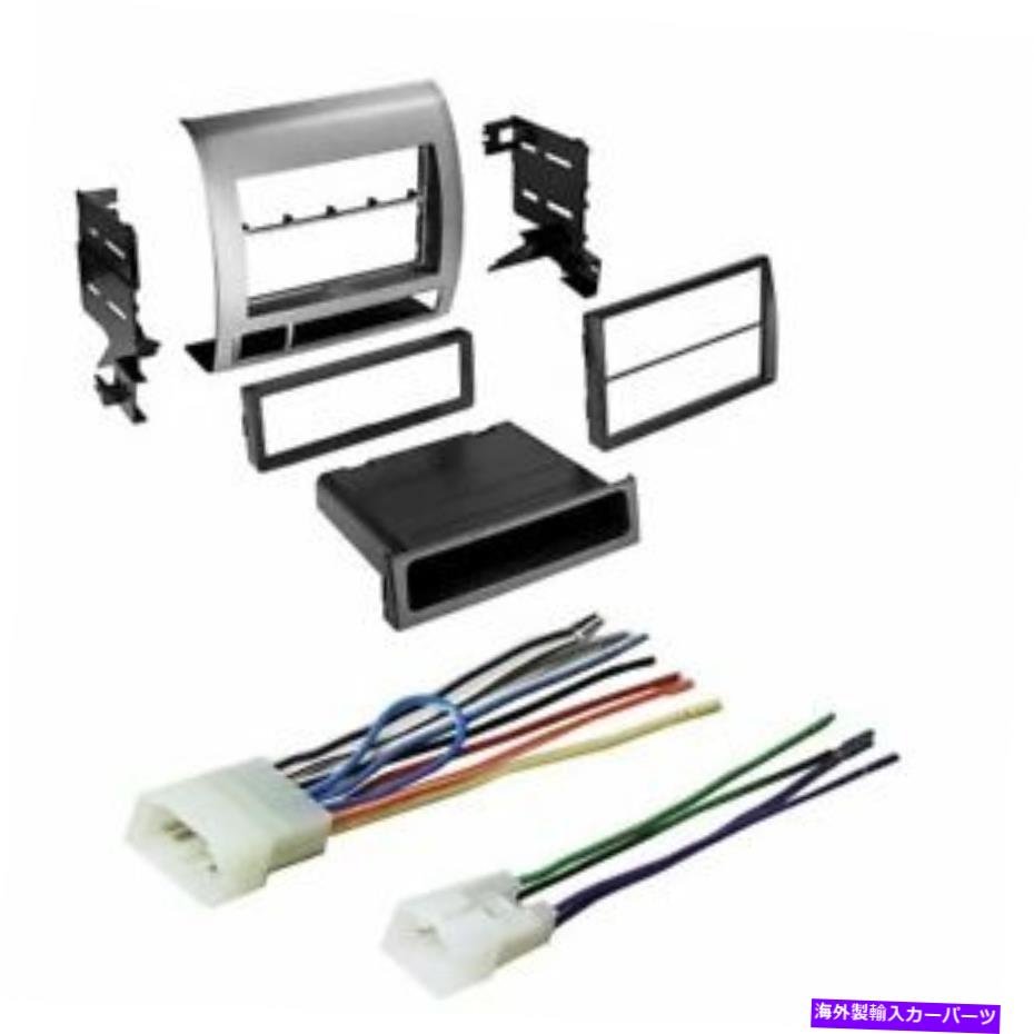 内装パーツ 車のステレオラジオのインストールキットとハーネス2005-2011トヨタタコマ Car Stereo Radio Install Kit and Harness for 2005-2011 Toyota Tacoma【並行輸入品】