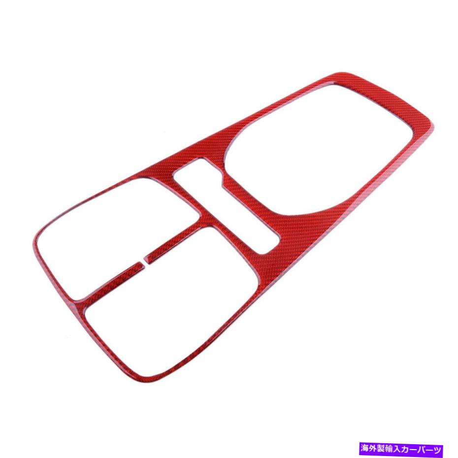 内装パーツ シボレーカマロカーボンファイバーの赤い自動ギアシフトパネルトリムのためのフィット Fit for Chevrolet Camaro Carbon Fiber Red Automatic Gear Shift Panel Trim【並行輸入品】