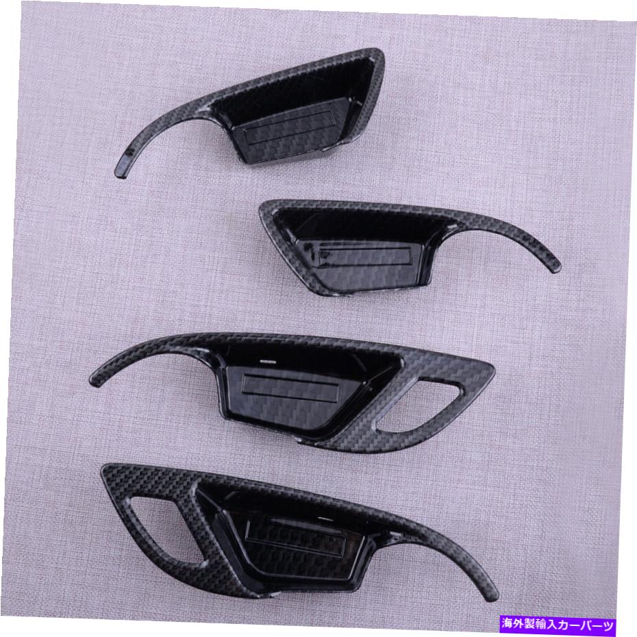 内装パーツ Equinox 2018-2021のための炭素繊維のABS室内ドアのハンドルボウルカバーフレームフィット Carbon Fiber ABS Interior Door Handle Bowl Cover Frame Fit for Equinox 2018-2021【並行輸入品】|Us Custom Parts Shop USDM