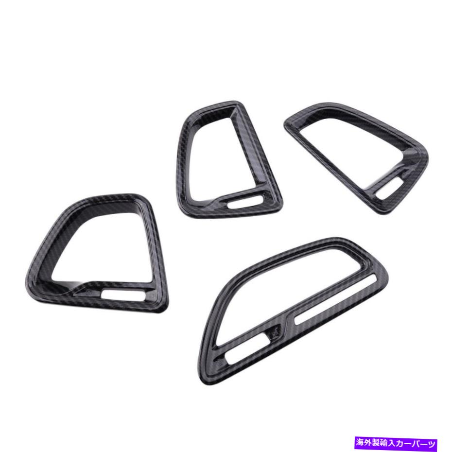 内装パーツ センターコンソールエアA / Cベントアウトレットカバードッジチャンバー2015アップ Center Console Air A/C Vent Outlet Covers Trim Fit For Dodge Challenger 2015-up【並行輸入品】