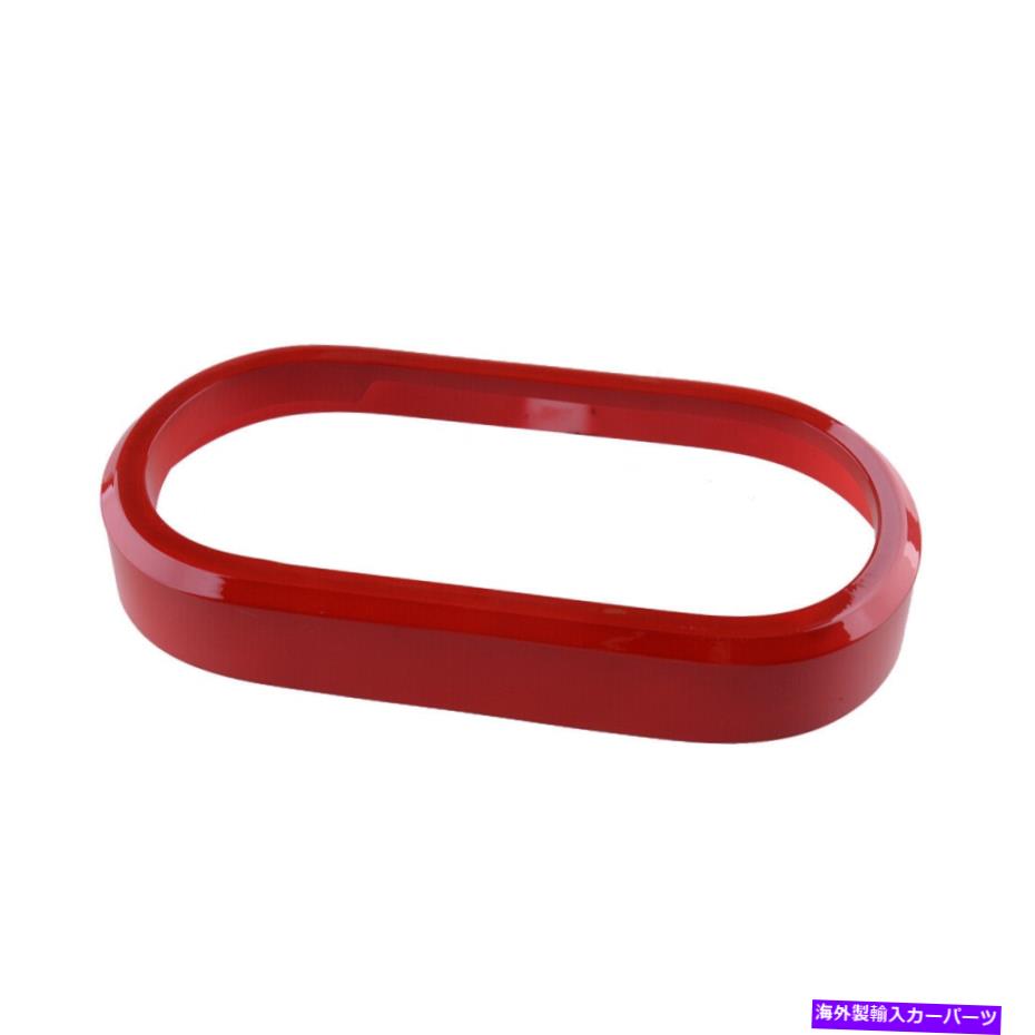 内装パーツ 赤い中央コンソールギアシフトパネルカバートリムフィットジープラングラーJK 07-10 Red Central Console Gear Shift Panel Cover Trim Fit For Jeep Wrangler JK 07-10【並行輸入品】