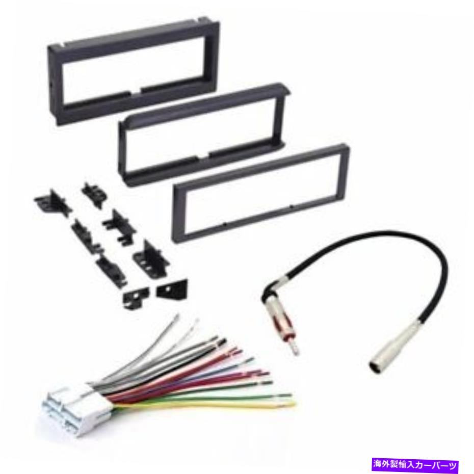 内装パーツ 車のラジオステレオCDプレーヤーダッシュインストールマウントトリムベゼルパネルキットマウント Car Radio Stereo CD Player Dash Install Mounting Trim Bezel Panel Kit Mount【並行輸入品】