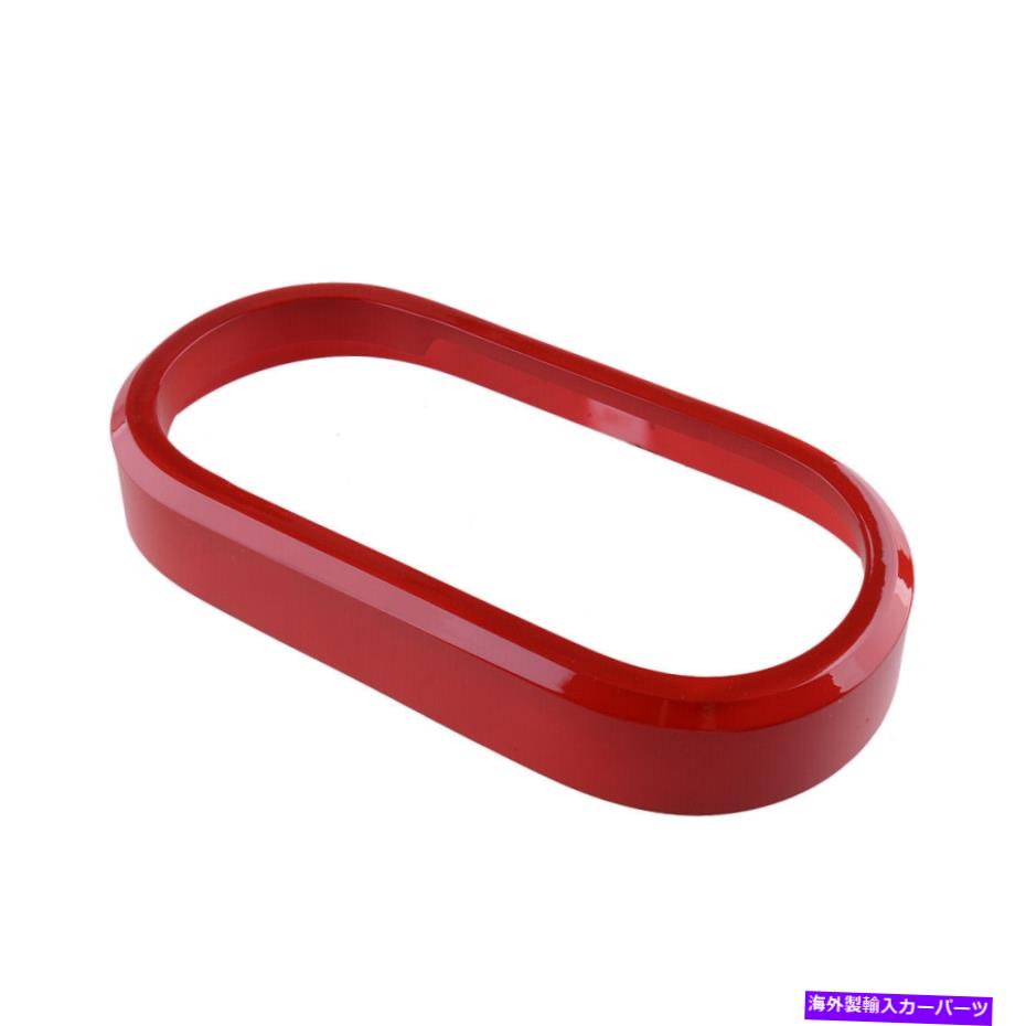内装パーツ 赤い中央コンソールギアシフトパネルカバートリムフィットJEEP Wrangler JK 2007-10 Red Central Console Gear Shift Panel Cover Trim Fit For Jeep Wrangler JK 2007-10【並行輸入品】