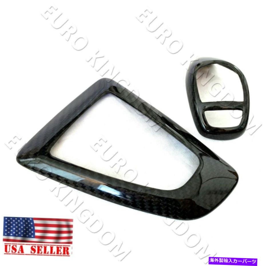 内装パーツ BMW F30 F32 F34スポーツカーボンファイバー室内トリムシフトノブサラウンドカバー For BMW F30 F32 F34 Sport Carbon Fiber Interior Trim Shift Knob Surround Cover【並行輸入品】