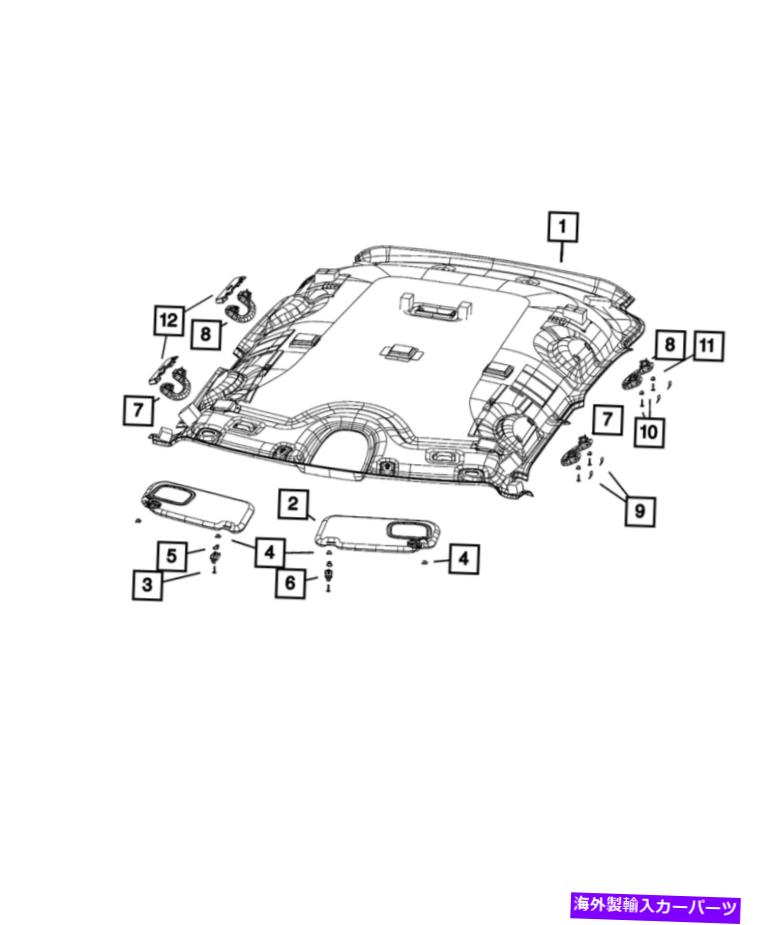 内装パーツ &larr;正MOPARブランカブル右5RE79MS7AA-オリジナルのタイトルを表示する 純正 Mopar グラブ ハンドル 右5RE79MS7AA- show original title【並行輸入品】｜Us Custom Parts Shop USDM