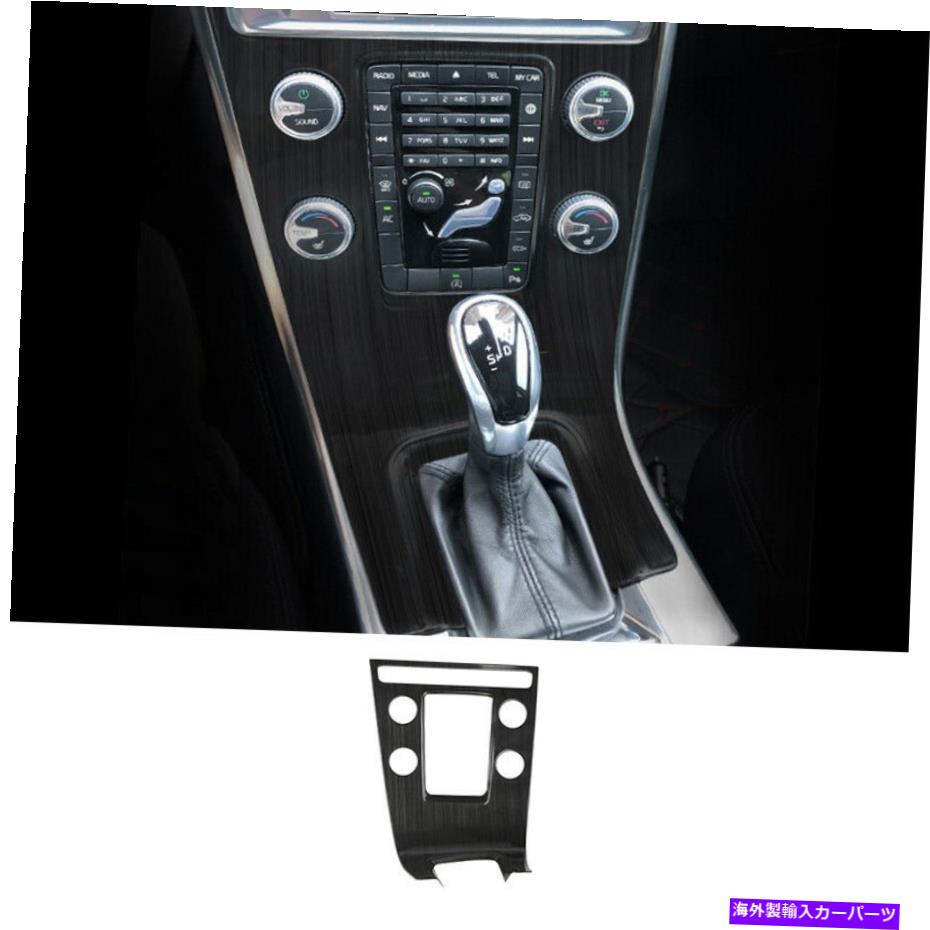 内装パーツ Volvo XC60 2012-2017用プラックポタンプルンシュドールシートホテルトライム - オリジナルのタイトルを表示 Volvo XC60 2012-2017用 ブラック チタン ミドルコンソール ギア シフトパネル トリム- show original title【並行輸入品】
