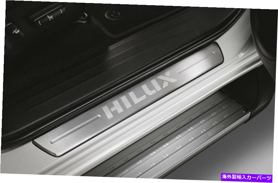内装パーツ 本物のトレタラックスクエアドアリットリュートリスマンスメス2015-2020 DCAB-オリジナルのタイトルを表示する 本物のトヨタヒラックスクフプレートドアシルトリムステンレス製 2015-2020 DCAB- show original title【並行輸入品】｜Us Custom Parts Shop USDM