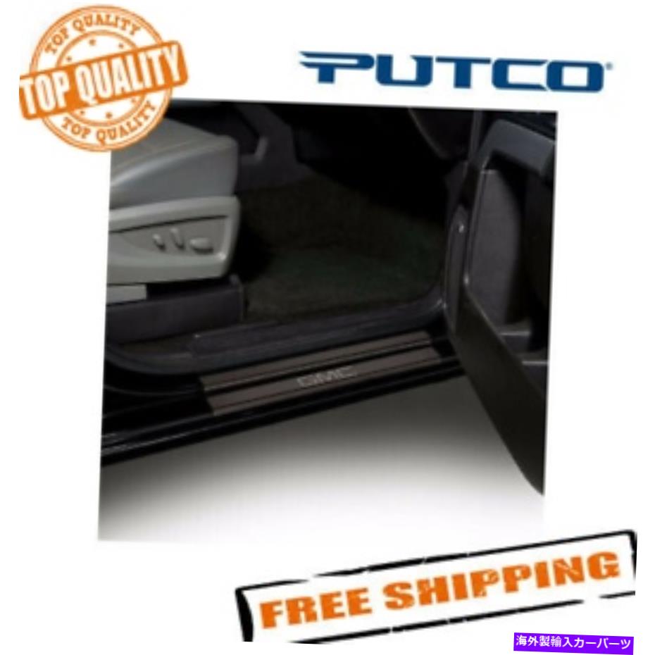 内装パーツ 2015-2017 GMC Sierra CrewcabのためのPutco 95173BPGM-2 GMブラックプラチナのドアの舞台 Putco 95173BPGM-2 GM Black Platinum Door Sills for 2015-2017 GMC Sierra CrewCab【並行輸入品】｜Us Custom Parts Shop USDM