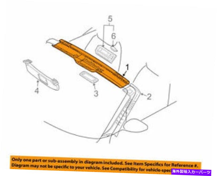 内装パーツ BMW E85 Z4 03-08用途スケホリーンブラジャートップドラック⇒51447016664-オリジナルタイトルを表示 BMW E85 Z4 03-08 用カバーウィンドスクリーンパネルトップブラック純正 51447016664- show original title【並行輸入品】
