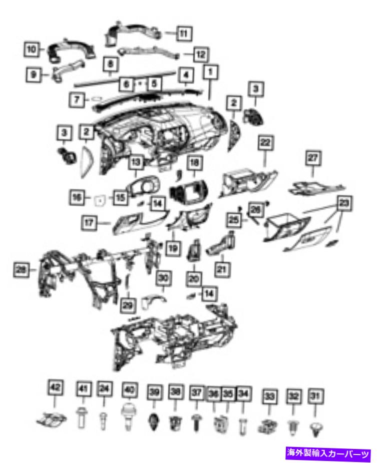 内装パーツ ←正MOPAR機器用フル5 UT 62 NCCAB-オリジナルのタイトルを表示 純正 Mopar 計器パネル ベゼル 5 UT 62 NCCAB- show original title【並行輸入品】|Us Custom Parts Shop USDM