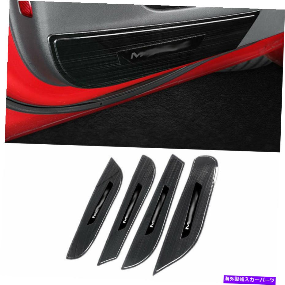 内装パーツ Tesla Model 3 2017-2021ブラスタンインサートインゲンアンドラックスカルサルトリーズ - オリジナルのタイトルを表示する Tesla Model 3 2017-2021 ブラック チタン インナー ドア アンチキック パネル カバー トリム- show original title【並行輸入品】