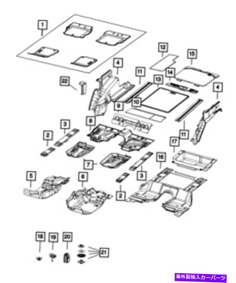 内装パーツ 純正MOPARファームコンデュントパンポントオブ68293756AB-オリジナルのタイトルを表示する 純正 MOPAR カーゴ コンパートメント パネル 68293756AB- show original title【並行輸入品】