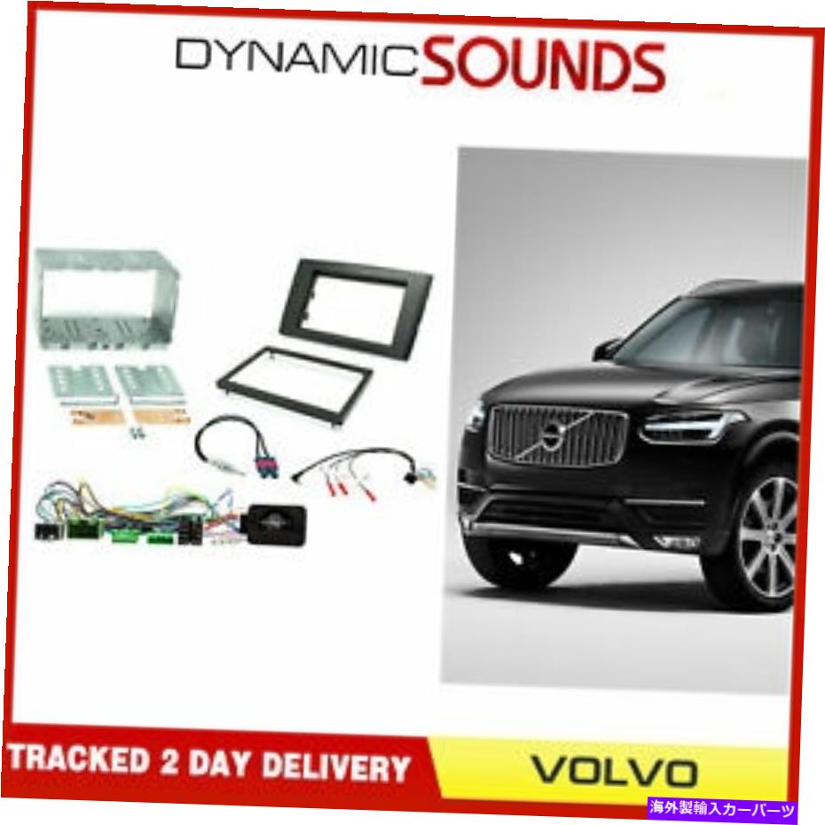 内装パーツ CTKVL 02バースフルマンカッピシア＆スピアリングスイールセットVOLVO XC90 2006-14用品 - オリジナルのタイトルを表示 CTKVL 02 カーステレオ ダブルディン ファッシア ＆ ステアリングホイールキット Volvo XC90 2006-14用- show original title【並行輸入品】