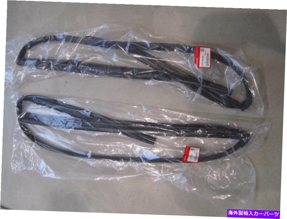 内装パーツ ホンダ純正OEM EK CIVIC 2DR 3DR L＆Rセットドアランチャンネルウェザーストリップ96-00 HONDA Genuine OEM EK Civic 2dr 3dr L＆R SET Door Runchannel Weatherstrip 96-00【並行輸入品】