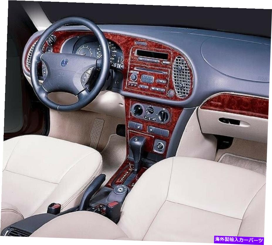 内装パーツ Saab 9-3 1999 00 01 02 2003 2003 2003 2003年のマッキーアルバップにはカッピクトリックメット - オリジナルのタイトルを表示 SAAB 9-3 1999 00 01 02 2003 炭素繊維ウッドアルミニウム用ダッシュトリムキット- show original title【並行輸入品】