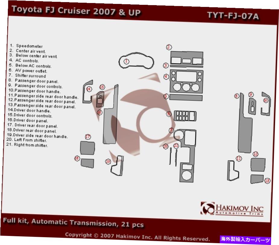 内装パーツ トレタ島ZZT23 2000 - 2005年ごとの内部セットパームンデイサーマッシュトライラット - オリジナルのタイトルを表示 トヨタ セリカ ZZT23 2000 - 2005 年新しい内部セット カーボンファイバー ダッシュ トリム キット- show original title【並行輸入品】