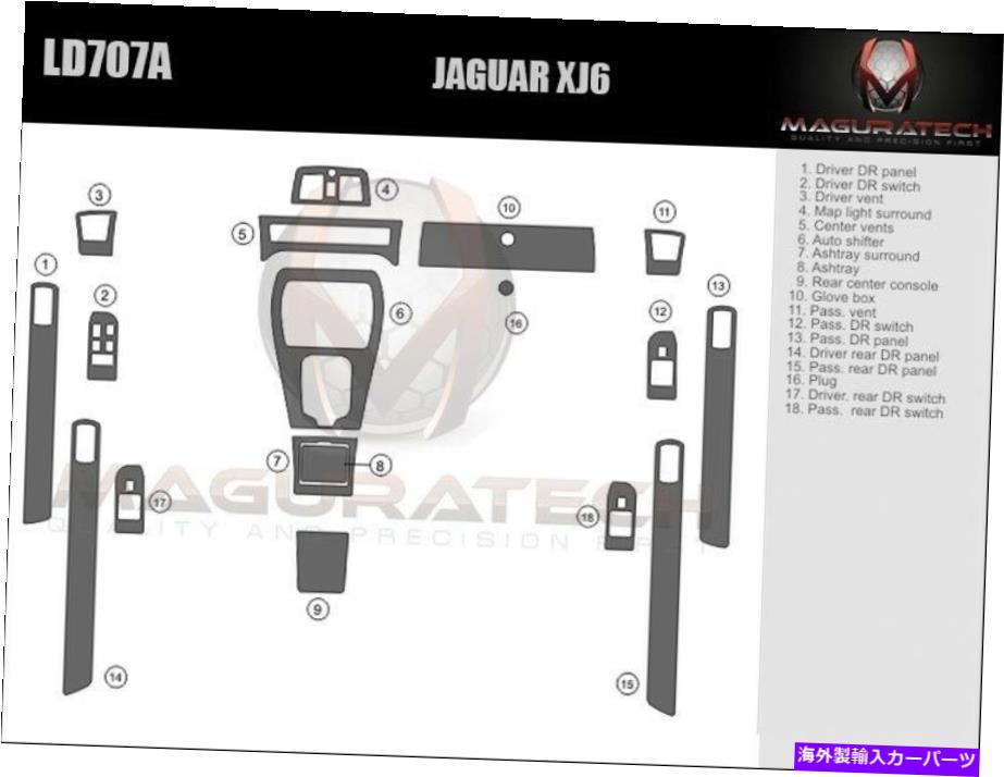 内装パーツ カッピストリオットJaguar XJ6 XJ6 87 88 89 90 91 92ソープンデイバーフィットアルバン用 - オリジナルのタイトルを表示 ダッシュトリムキット JAGUAR XJ6 87 88 89 90 90 91 92 カーボンファイバーウッドアルミニウム用- show original title【並行輸入品】