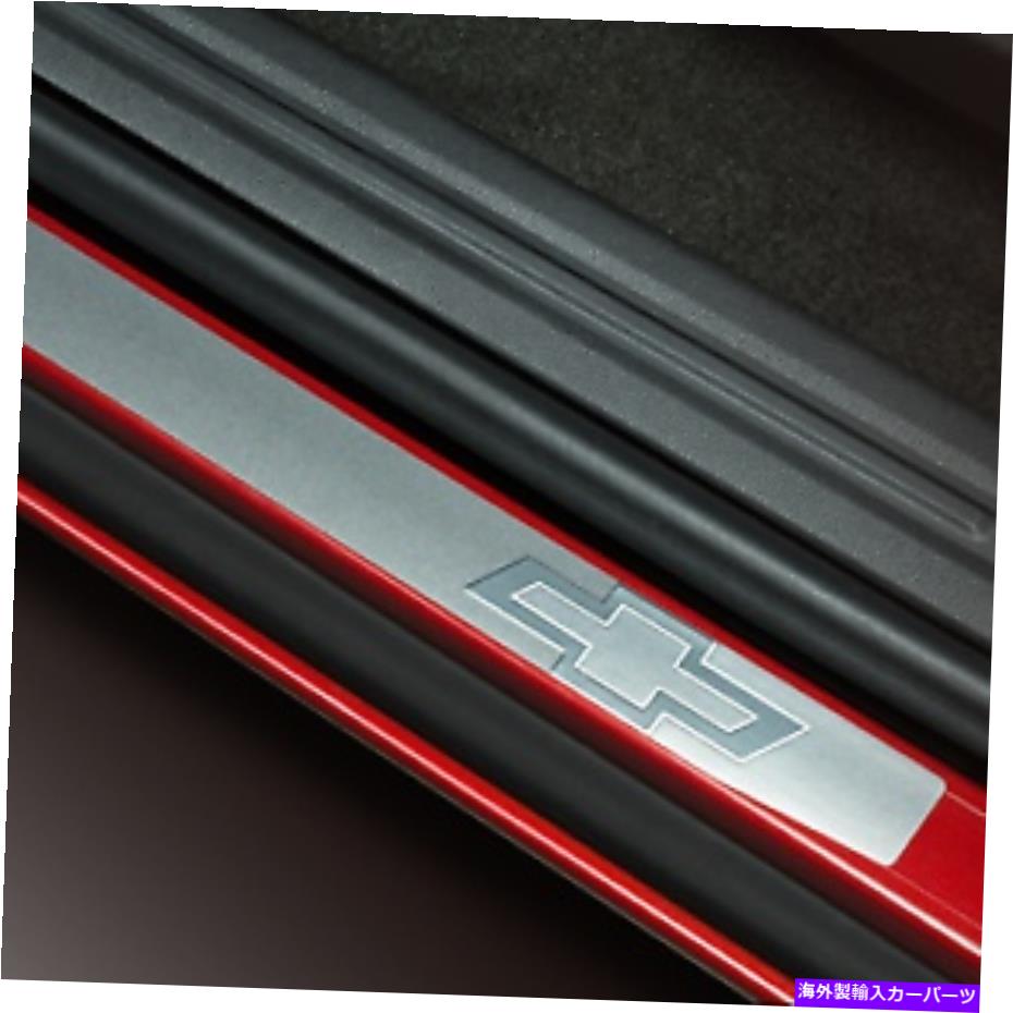 内装パーツ OEM商品16-21 GMシアーシールファートFRNT＆RRスポンサススパールW \u003dタイログ232341- OEM 新品 16-21 GM ドアシルプレート Frnt & Rr ステンレススチール W ボウタイロゴ 232341- show original title【並行輸入品】