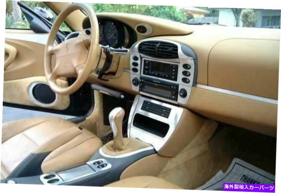 内装パーツ 2002-2004 Porsche 996リアルプランシェアルコストリアット - オリジナルのタイトルを表示する 2002-2004 Porsche 996 リアルブラッシュドアルミダッシュトリムキット- show original title【並行輸入品】｜Us Custom Parts Shop USDM 58,335円