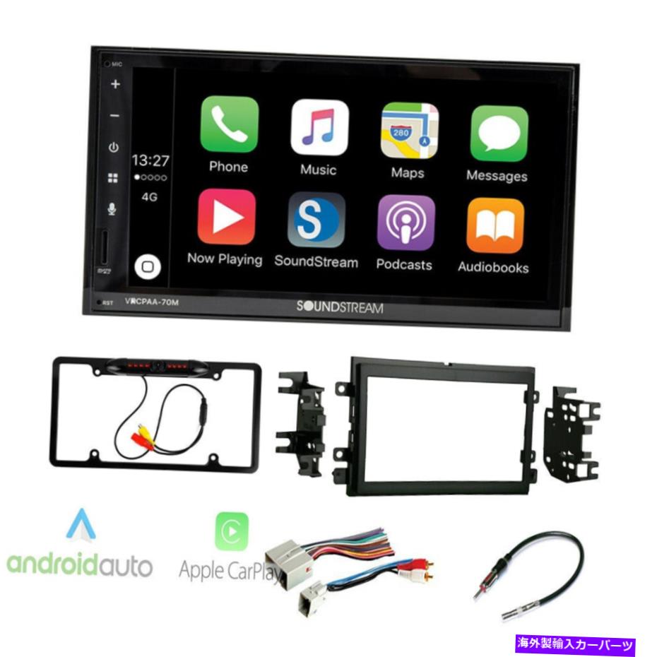 内装パーツ ダブルDIN 7 "アップルカープレイレーリング車ステレオキットまたは2004-2008フォードF150 Double DIN 7" Apple CarPlay Ready Car Stereo Kit for or 2004-2008 Ford F150【並行輸入品】|Us Custom Parts Shop USDM