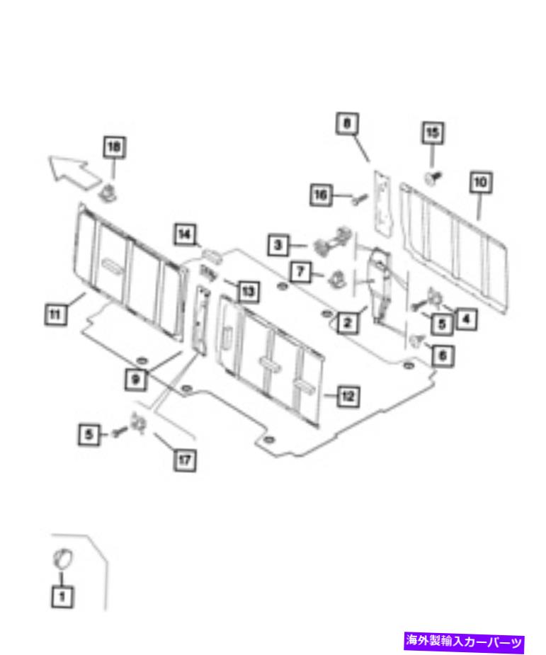 内装パーツ 純正MOPARファームコンテンポトコントカントフォンタントカバー1ZQ25LXEAA-オリジナルのタイトルを表示する 純正 MOPAR カーゴ コンパートメント パネル 1ZQ25LXEAA- show original title【並行輸入品】｜Us Custom Parts Shop USDM