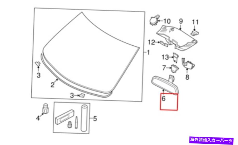 内装パーツ Volvo XC90 MK2インジアリアウィーラ3 31442556商品純純 - オリジナルのタイトルを表示する VOLVO XC90 MK2 インテリア リアビューミラー 31442556 新品 純正- show original title【並行輸入品】｜Us Custom Parts Shop USDM