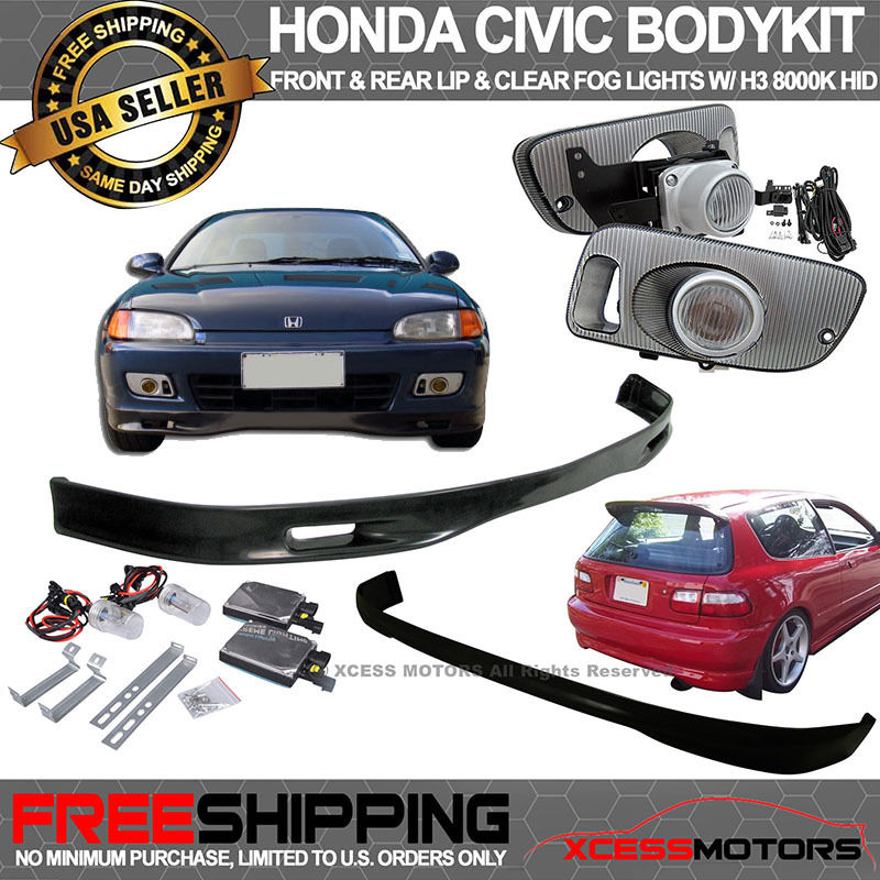 送料無料 Usパーツ 海外メーカー輸入品 Usパーツ Civic 車用品 Eg 3d Fog Jdm Spoonフロント リアバンパーリップ クリアフォグライトhid 8000kコンボ Civic Eg 3d Jdm Spoon Front Rear Bumper Lip Clear Fog Lights Hid 8000k Combo Us Custom Parts Shop