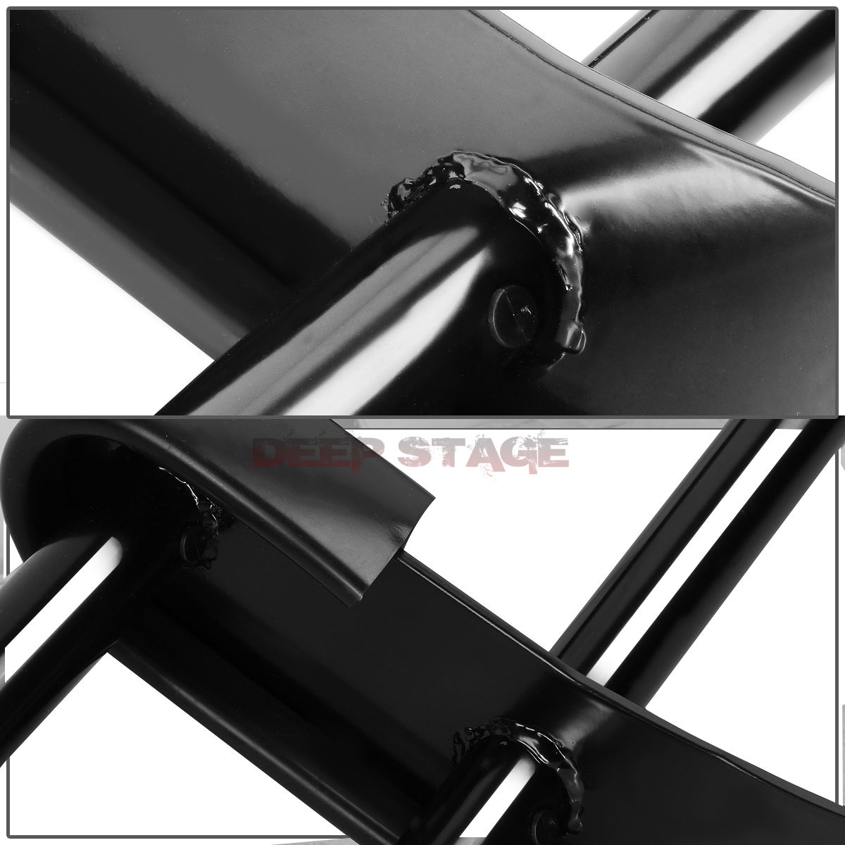 グリル 01 08 Pilot Mdx 14 Ridgineのためのブラックダブルバーリアバッファーチューブラーガード Black Double Bar Rear Bumper Tubular Guard For 01 08 Pilot Mdx 14 Ridgeline Av Drop Com