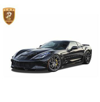 シボレーコルベットC7 pdスタイル　ボディキット　サイドスカートフェンダーフロントリップ【並行輸入品】