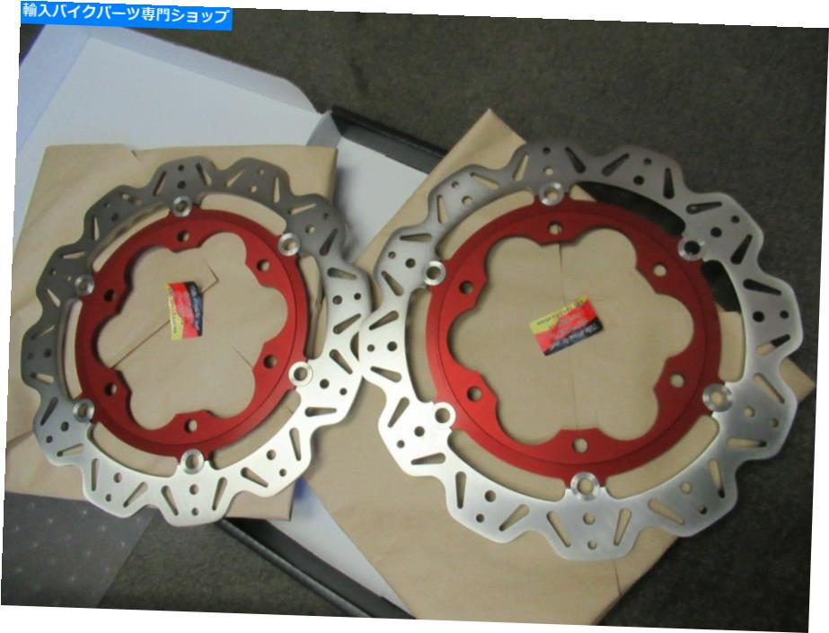 front brake rotor 2（2）前面L + Rブレーキvee-rotor凱旋門900 + 900SE REDのセット SET OF TWO (2) FRONT L+R BRAKE VEE-ROTOR TRIUMPH THRUSTOM 900 + 900SE RED【並行輸入品】｜Us Custom Parts Shop USDM 51,150円
