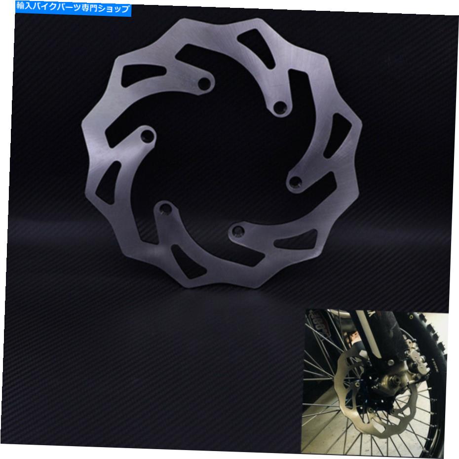 front brake rotor ヤマハyz125 yz450f wr250f鈴木RM250のための正面波状ブレーキディスクローター Front Wavy Brake Disc Rotor For Yamaha YZ125 YZ250F YZ450F WR250F Suzuki RM250【並行輸入品】