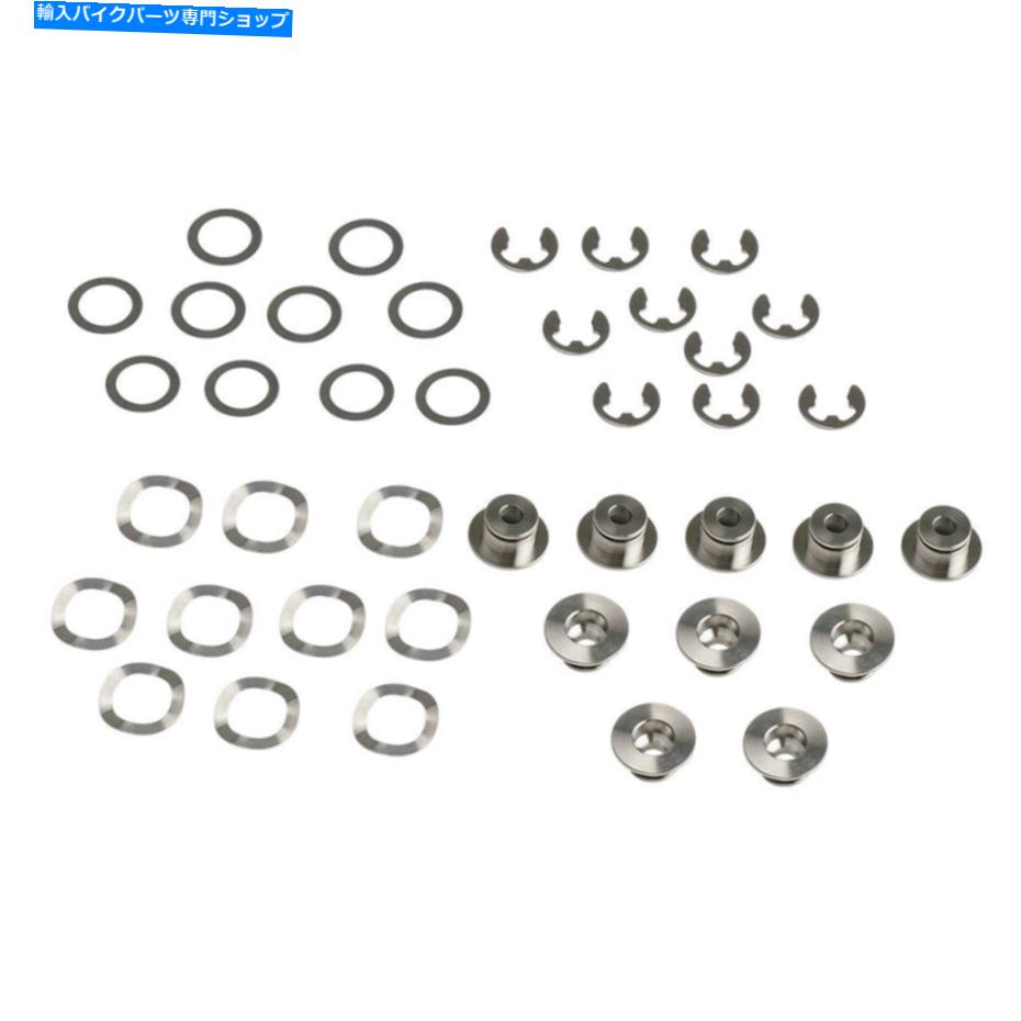 front brake rotor チタン合金ブレーキディスクボビンキットW / CIRCLIPSセットユニバーサルオートバイフィット Titanium Alloy Brake Disc Bobbins Kit w/ Circlips Set Universal fits Motorcycles【並行輸入品】