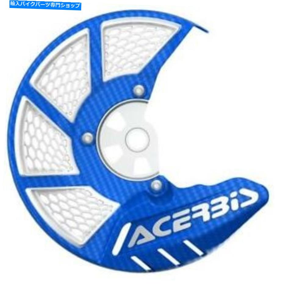 front brake rotor Acerbis Xブレーキベントフロントディスクカバーブルー/ホワイト Acerbis X-Brake Vented Front Disc Cover Blue/White【並行輸入品】