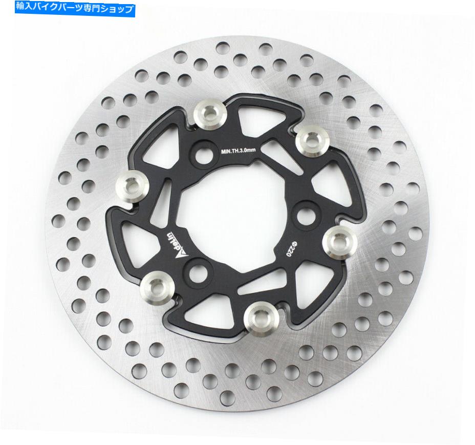 front brake rotor ホンダラッカスバイク58mm 70mmのためのブラック220mmアデリンフローティングディスクブレーキローター Black 220MM Adelin Floating Disc Brake Rotor For Honda Ruckus Bikes 58MM 70MM【並行輸入品】