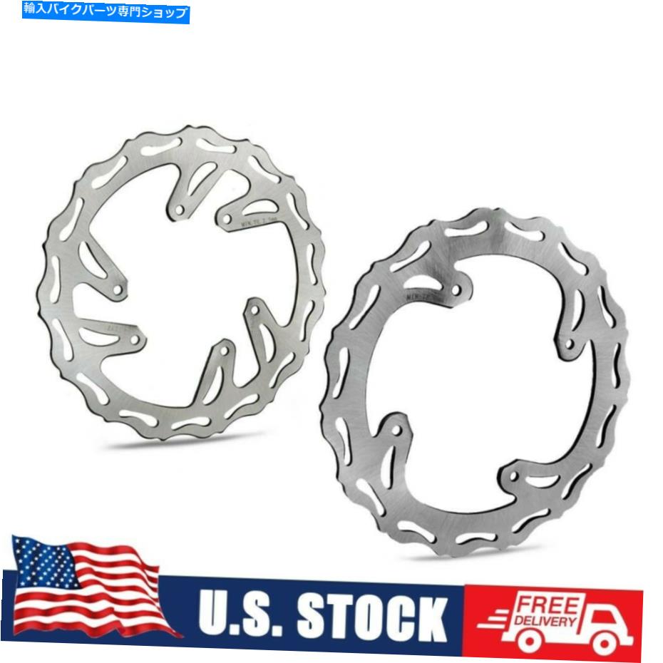 front brake rotor ホンダCR250R CRF250R 2004-2007用フロントリアブレーキディスクローターCRF450X 2005-2017 Front Rear Brake Disc Rotor For Honda CR250R CRF250R 2004-2007 CRF450X 2005-2017【並行輸入品】
