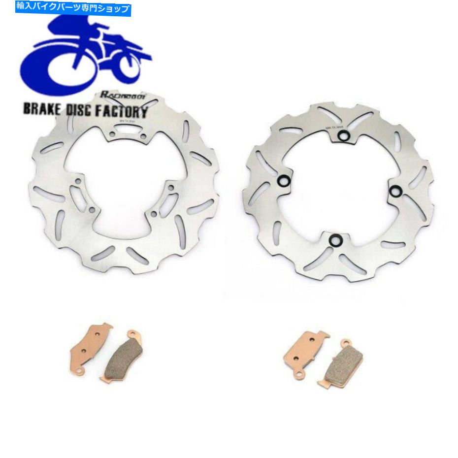front brake rotor ホンダフロントリアブレーキディスクローターパッドCR 125 250 RのCR125R CR250R 1998-2001 CR125R CR250R 1998-2001 For Honda Front Rear Brake Disc Rotors Pads CR 125 250 R【並行輸入品】