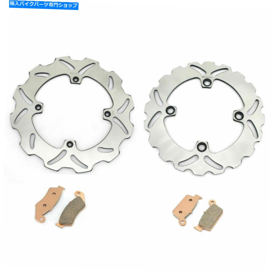 front brake rotor XR250R XR400R 1996-2004ホンダXR600R 93-00のための前部後部ブレーキディスクローターパッド XR250R XR400R 1996-2004 Front Rear Brake Disc Rotors Pads For Honda XR600R 93-00【並行輸入品】