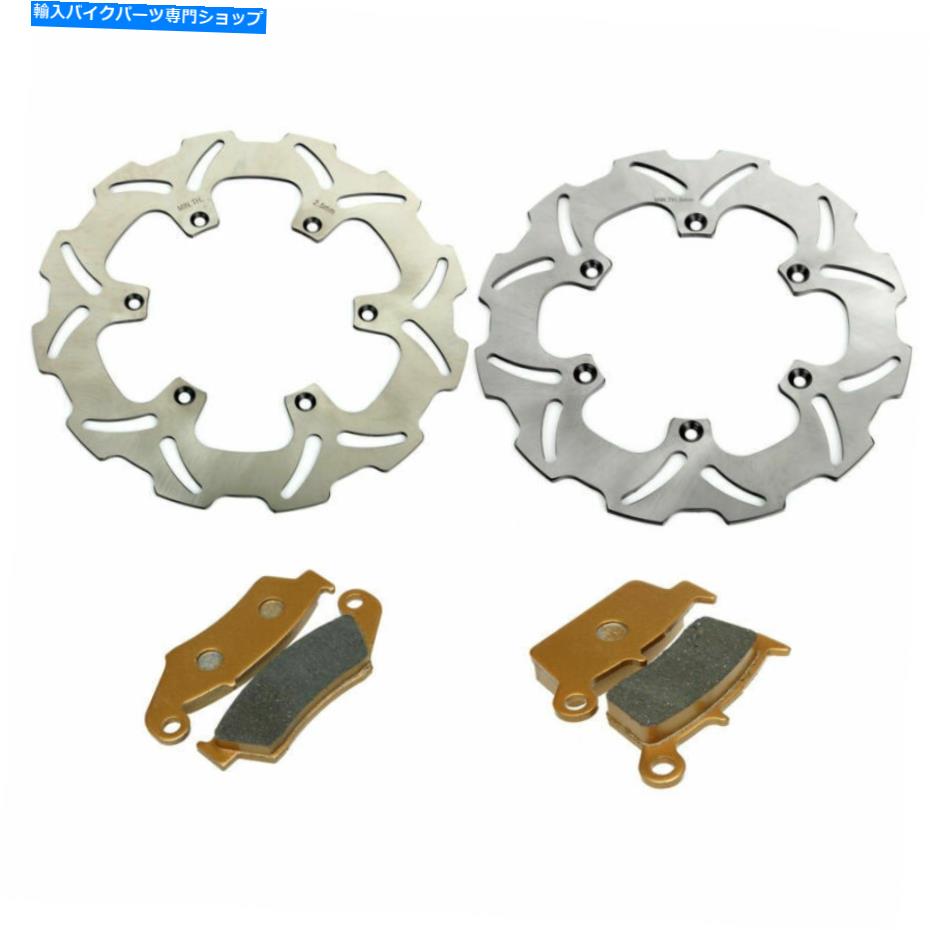 front brake rotor 00-09 RM 125 250鈴木フロントリアブレーキローター＆パッドRM250 RM125 2000-2009 00-09 RM 125 250 For Suzuki Front Rear Brake Rotors & Pads RM250 RM125 2000-2009【並行輸入品】