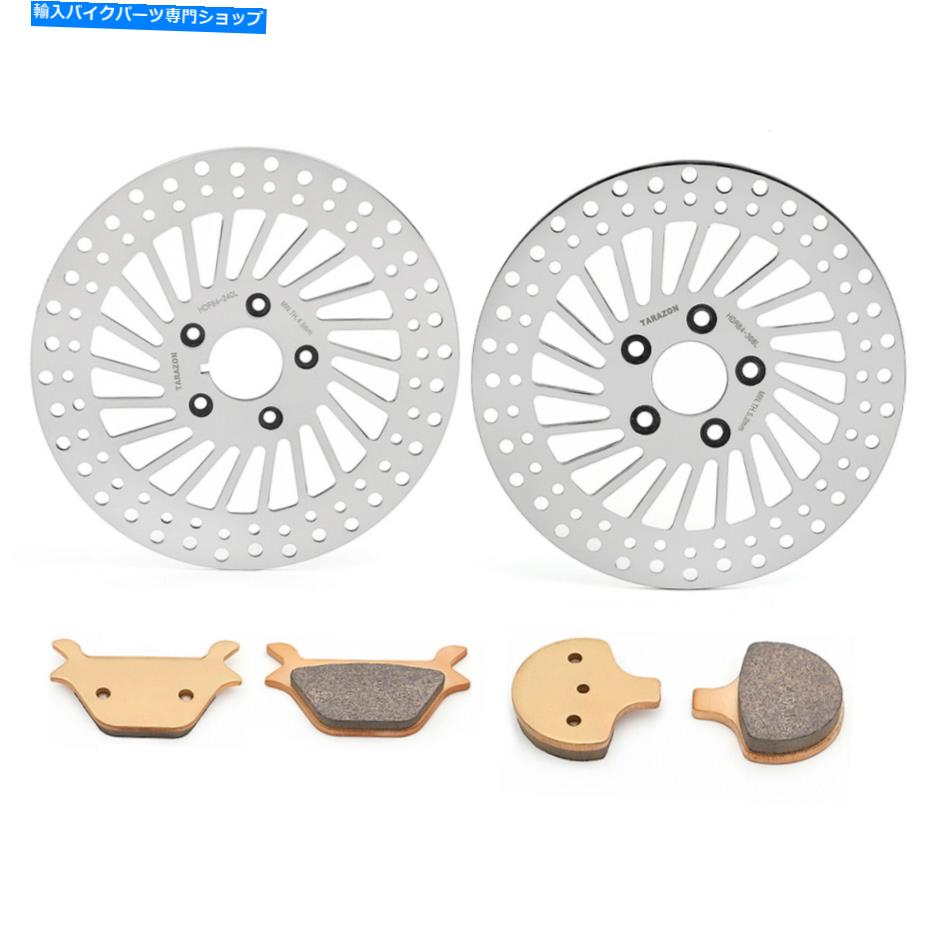 front brake rotor 11.5 "ハーレースポーツスターソフトaifay dyna 87-99のための前部後部ブレーキローターパッド 11.5" Front Rear Brake Rotor Pads For Harley Sportster Softail Fatboy Dyna 87-99【並行輸入品】|Us Custom Parts Shop USDM