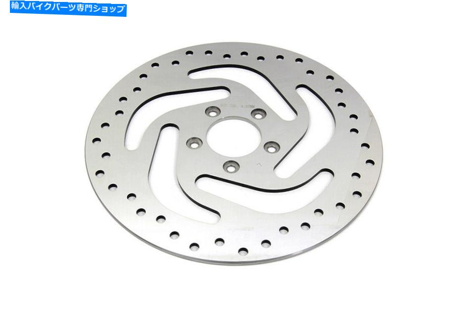 front brake rotor 11.8磨かれたフロントブレーキディスクは、ハーレーダビッドソンに適合します 11.8 Polished Front Brake Disc fits Harley-Davidson【並行輸入品】